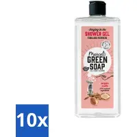 Marcel's Green Soap - Douchegel - Argan & Oudh - Verzorgend & zacht - 300 ml - Bulkverpakking - 10 stuks