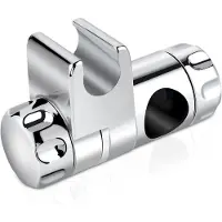 LONGZIMING 1 stuk Douchekop houder – Handdouchehouder – Verstelbare Douche Houder - Vervanging Douche Beugel ABS Handdouche Beugel Douche Rail Hoofd Slider Klem Houder Beugel 25MM