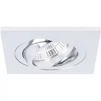 Yphix Torino - Inbouwspot Chroom Vierkant - Kantelbaar - 1 Lichtpunt - 93x93mm