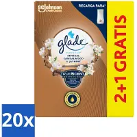 Glade - Touch & Fresh - Sensual Sandelhout Jasmijn - 10 ml - Bulkverpakking - 20 stuks