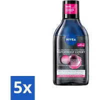 Nivea – Micellair Reinigingswater – Waterproof Expert – 400 ml - Bulkverpakking - 5 stuks