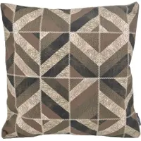 Gek op kussens! Sierkussen stripe patchwork #2 | 45 x 45 cm | pu leder