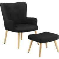 Notio Living Coco-Fauteuil - Zwart Microvezel