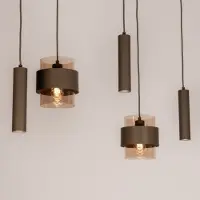 Lumidora Hanglamp 75532 - EIXAMPLE - 5 Lichts - E27 - Bruin - Metaal