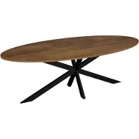 Lizzely Garden & Living Eettafel ovaal 240cm Rato bruin ovale tafel