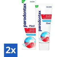 Parodontax 2 x - Tandpasta - Active Repair Tandvlees - Fresh Mint - 75 ml - Tandvlees Herstellen - Bloedend Tandvlees - Gezwollen Tandvlees - Tandplak Verwijderen - Frisse Adem