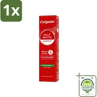 Colgate 1 x – Max White Expert Purifying Power – Tandpasta – 75 ml - Tandpasta - Witte Tanden - Glimlach Verhelderen - Waterstofperoxide - Koffie En Thee Vlekken