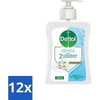 Dettol 12 x - Handzeep - Gentle - Kamille & Katoenbloesem - 250 ml - Handzeep - Antibacterieel - Kamille - Katoenbloesem - Milde Reiniging