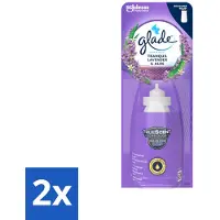 Glade 2 x - Sense & Spray Navulling - Tranquil Lavender & Aloë - 18 ml - Sense & Spray - Lavendel Geur - Aloë Vera Geur - Luchtverfrisher - Geurspuit