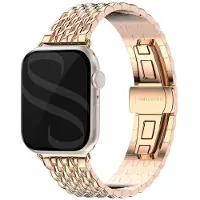 Selencia Stalen draak band voor de Apple Watch | 38/40/41/42 mm - Rosé Goud