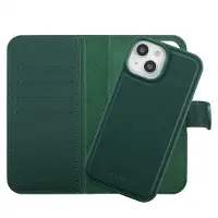 Selencia Olyn Uitneembare Bookcase met MagSafe voor de Apple iPhone 15 - Groen
