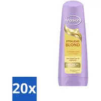 Andrélon 20 x – Conditioner – Stralend Blond – 200 ml - Blond Haar Verzorging - Verhelderende Conditioner - Glans Voor Blond Haar - Highlights Verzorging - Macadamia-olie Conditioner