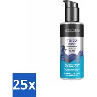 John Frieda 25 x – Haarolie – Dream Curls Curl Defining Crème Oil – Krulverzorging – 100 ml - Koffiezetapparaat