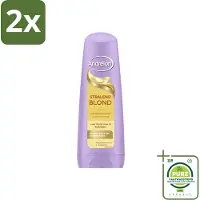 Andrélon – Conditioner – Stralend Blond – 200 ml - Voordeelverpakking - 2 stuks - Blond haar verzorgen - Verhelderen