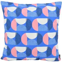 Gek op kussens! Pink blue graphic | 45 x 45 cm | kussenhoes | katoen/polyester