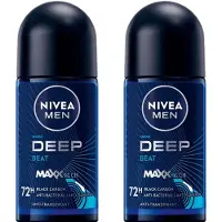 Nivea Deo Roller Men – Deep Black Carbon Beat 2 x 50 ml