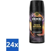 Axe – Deodorant – Peach Infusion – 150 ml - Voordeelverpakking - 24 stuks
