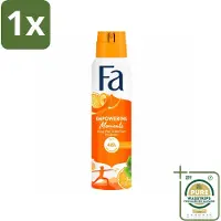 Fa 1 x – Deodorant Spray – Empowering Moments – 150 ml- Deodorant Spray - Zweetvermindering - Geur - Frisheid - Antiirritatie