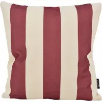 Gek op kussens! Ela stripe wijn | 45 x 45 cm | kussenhoes | katoen/linnen
