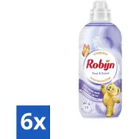 Robijn – Wasverzachter – Puur & Zacht – 780 ml - Voordeelverpakking - 6 stuks