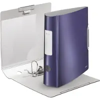 Leitz Ordner Active Style rug van 7,5 cm, titaanblauw - 2 stuks