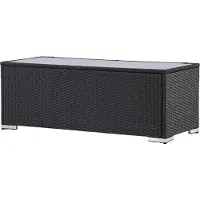 Ebuy24 London tuintafel 50x120cm zwart.
