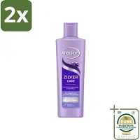 Andrélon – Shampoo – Zilver Care – 250 ml - Voordeelverpakking - 2 stuks - Kleurcorrectie - Gele tonen