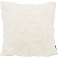 NOVÉE Furry plant crème | 45 x 45 cm | kussenhoes | polyester