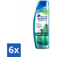 Head & shoulders – Shampoo – Pure Intense Kalmeert Jeuk – 250 ml - Voordeelverpakking - 6 stuks