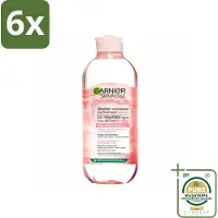 Garnier - SkinActive - Micellair Reinigingswater - Rozenwater - Stralende Huid - 400 ml - Voordeelverpakking - 6 stuks - Rozenwater - Stralende huid
