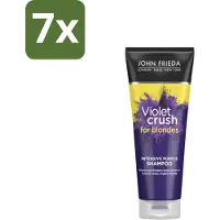 John Frieda 7 x – Shampoo – Sheer Blonde Violet Crush Intensive Purple – Tegen gele ondertonen – 250 ml - Koffie - Koffiezetapparaat - Koffiezetapparaat - Koffiezetapparaat