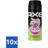Axe 10 x - Deodorant Spray - Epic Fresh - Citrus & Mint - Ultra Fris - 150 ml - Epic Fresh - Deodorant Spray - Citrus Mint - Geur - Zweetbestrijding