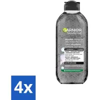 Garnier - SkinActive - Micellair Jelly-water - Alles-in-1 - Charcoal - 400 ml - Voordeelverpakking - 4 stuks