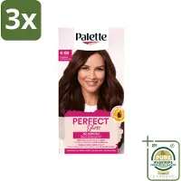 Palette 3 x - Haarverf - Perfect Gloss 4-68 Red Brown - Grootverpakking - Koffiezetapparaat