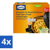 Toppits – Airfryer Papier – 20 cm – 20 Zakjes - Voordeelverpakking - 4 stuks