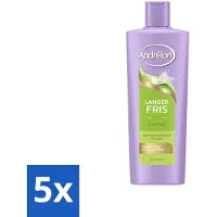 Andrélon – Shampoo – Langer Fris – 400 ml - Bulkverpakking - 5 stuks