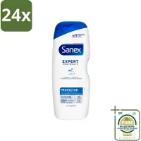 Sanex – Douchegel – Expert Skin Health Protector – 600 ml - Voordeelverpakking - 24 stuks - Hydratatie - Pre- en postbiotica