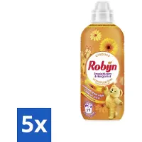 Robijn – Wasverzachter – Passiebloem & Bergamot – 780 ml - Bulkverpakking - 5 stuks