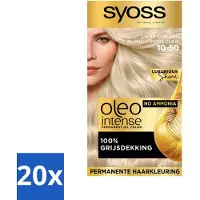 Syoss Oleo Intense - Haarverf - 10-50 - Licht Asblond - 115ml x 20