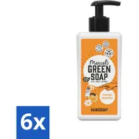 Marcel's Green Soap 6 x - Handzeep - Sinaasappel & Jasmijn - Zachte verzorging - 250 ml - Handzeep - Sinaasappel - Jasmijn - Biologische Zeep - Natuurlijke Zeep