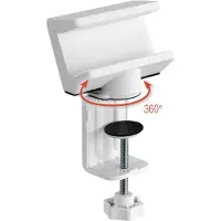 MaxTrack stekkerdoos bureaubevestiging | draaibaar | schroefklem | bureaublad tot 50mm | wit