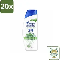 Head & shoulders 20 x – 2-in-1 – Menthol Fresh – 300 ml - Grootverpakking - Anti-roos Shampoo - 2-in-1 Shampoo - Menthol Shampoo - Roosbestrijding - Shampoo Voor Hoofdhuid