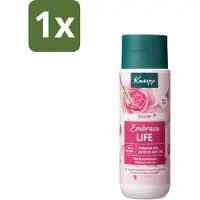 Kneipp 1 x - Douchegel - Embrace Life - 200 ml - Douchegel Vrouwelijk - Roze Geur - Hydraterend - Huidverzorging - Rozenextract