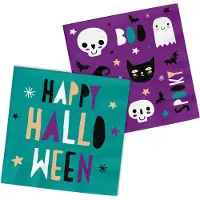 Folat - Servetten - Happy Halloween 33 x 33 cm - 20 stuks - Halloween servetten - Halloween decoratie - servies - napkins - Servetten tafel