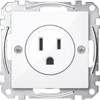 Merten Stopcontacten, Stopcontact 1f akws glz Systeem M UP IP20 MEG2151-0325