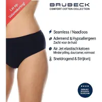 BRUECK HI00090A Klassischer Damen-Slip COMFORT COTTON Marineblau M