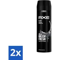 Axe XL - Deodorant Bodyspray - 48hrs Fresh - Black - Frozen Pear & Cedarwood - 200 ml - Voordeelverpakking - 2 stuks