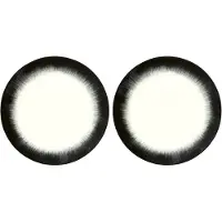 Serax Dé Tableware By Ann Demeulemeester Dinerbord Ø24 Set Van 2 White/Black 4