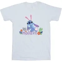 Disney Meisjes Lilo & Stitch Hippity Hop Stitch Katoenen T-shirt (Wit)