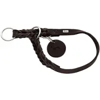Hunter Hondenhalsband Solid Education Bruin Maat S-M